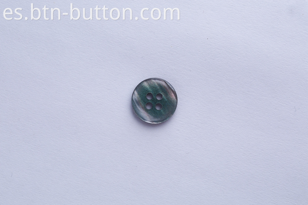 Imitation shell resin buttons